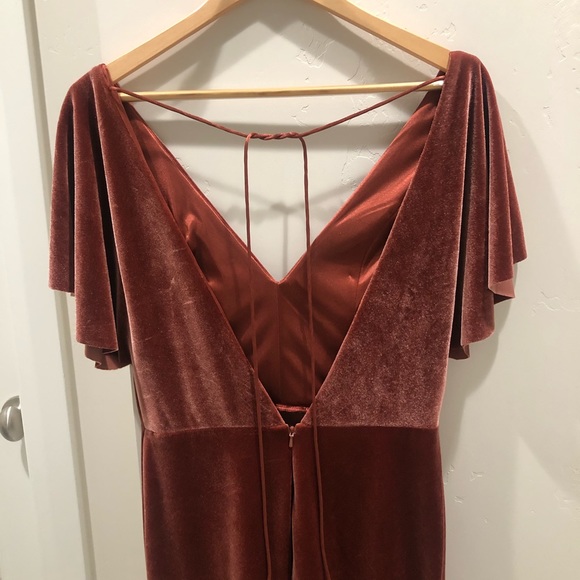 Gorgeous velvet BHLDN Jenny Yoo bridesmaid dress - Picture 5 of 5